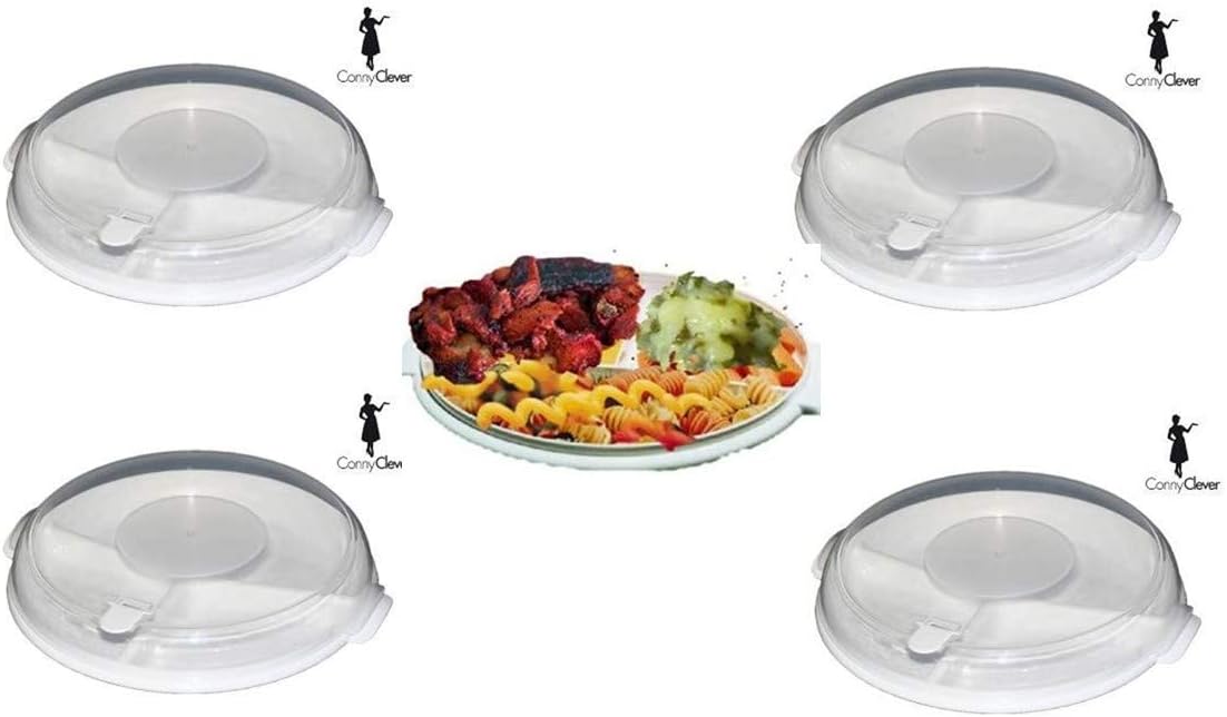 4 er SET Mikrowellen Geschirr,Trennteller Mikrowelle,Menüteller