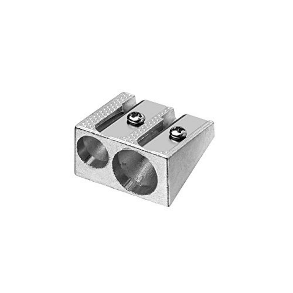 Westcott 14212 00 I Double Metal Pencil Sharpener Wedge Shape, Pack of 20