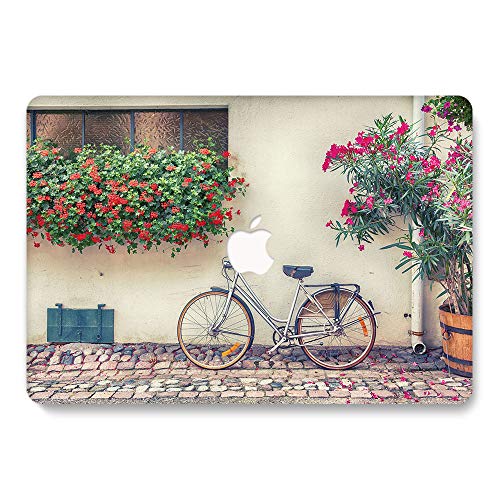 Hard Case for Apple MacBook Pro New 15.4 Inch with Touch Bar Model A1990/A1707 - L2W Laptop Computers Accessories Plastic Smooth Print View Design Protective Pattern Cover,Bicycle