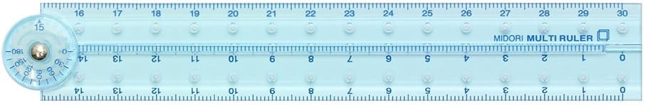 Midori Compact CL Multi Ruler 30cm Blue (42239006)