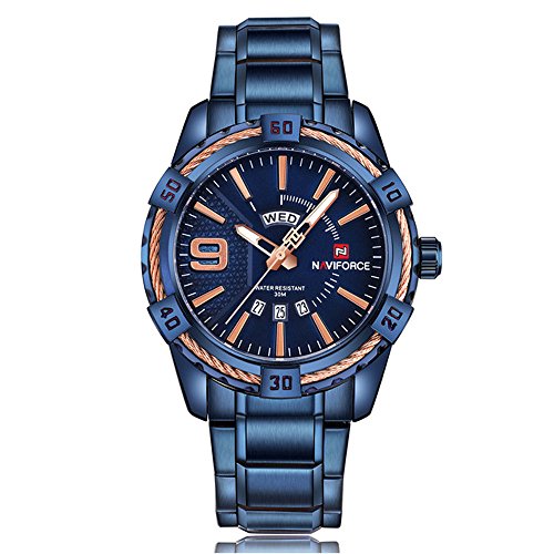 Naviforce original good quality men s sports waterproof stainless…