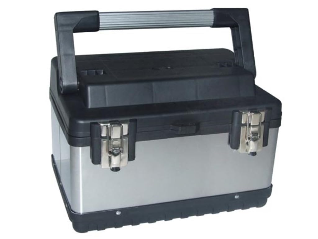 Perel OTBA5 380 x 270 x 225 mm Stainless Steel Tool Box