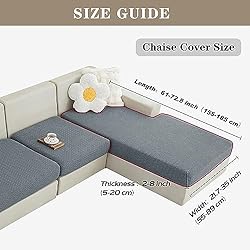 Jin Le Stretch 1 Piece Couch Cushion Covers for