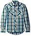 Wrangler Men's Western Fashion Two Pocket Long Sleeve Snap Shirt