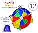 VOMLine Play Parachute 12 Foot for Kids with Extra Strong Smudge Resistant-Handles, Proper Selection of Matching Colors On The Basis of Experimental Color Testing, with High-Grade Stitching