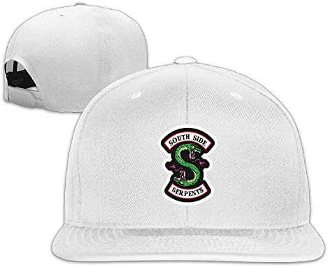 LOVECHY Riverdale South Side Serpents falt Hat Hip Hop Baseball CapWhite