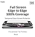TOZO for iPhone 8/7/6/6S 3D Screen Protector Glass [ 3D Full Frame ] Technology Premium Tempered 9H Hardness 2.5D PET [Soft Edge Hybrid] Perfect Fit Screen 4.7 Black