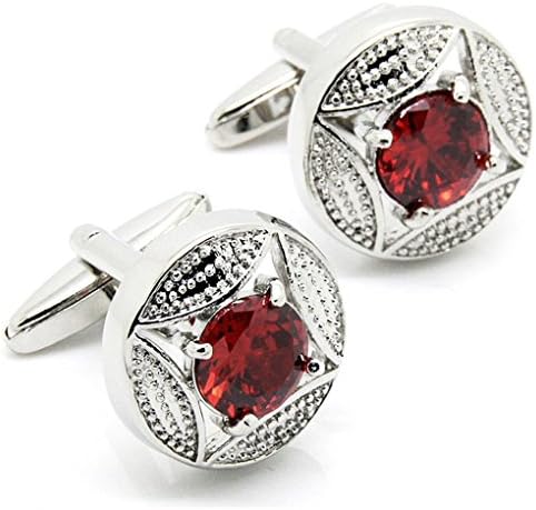 Beauty Jewelry Shop Cufflinks For Men Or Women Designs Central Set Red Crystal Cufflinks
