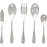 Knork Matte Original 5-Piece Serving Set, Stainless Steel, 8.5"