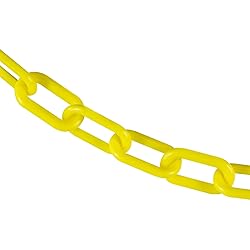 Mr. Chain Plastic Barrier Chain, Yellow, 2-Inch