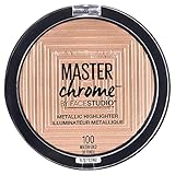 Maybelline New York Face Studio Master Chrome Metallic Highlighter, Molten Gold, 0.24 Ounce