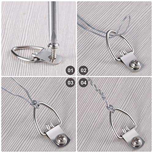 Jovitec Picture Hanging Kit 20 Pieces DRing Picture Hangers with