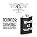 Funny Guy Mugs Might Be Water Stainless Steel 7oz Hip Flask, Black