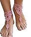 Crochet Barefoot,Beach Pool,Nude,Foot jewelry,Yoga Chain,Anklet, Wedding, Beach Wedding, Summer shoes