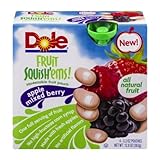Dole Fruit Squish'ems! Squeezable Fruit Pouch Apple Mixed Berry 12.8 Oz. (2 Boxes)