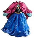 UGET Snow Queen Princess Party Cosplay Costume Girls Dress Up 8 Years
