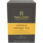 Taylors of Harrogate Lemon &amp; Orange Black Tea Bags, 20ct (Pack of 1)