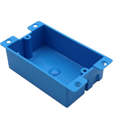 Carlon Lamson & Sessons B117RSW 1 Gang Blue Shallow Work Box