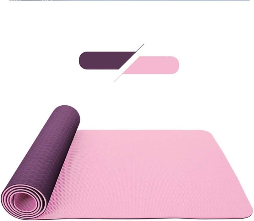 ERWEF Yoga Mat, Non-slip Sports Mat, NBR Material, Large Size, 183 * 61 * 0.8CM, With A Strap (Color : B)