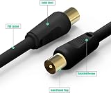 Ancable 0.5M TV Aerial Coaxial Cable Male to Male Gold Plated Connectors view 2