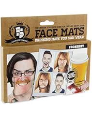 Paladone Gentlemans Club Face Drink Coasters - 20 Hilarious Double Sided Drink Coasters (40 Fun Faces)