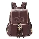 Coofit Women's Synthetic Leather Backpack Purse Shoulders Bag Travel Bag Daypack