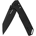 Kershaw Mini Iridium Folding Pocket Knife, 3 inch D2 Steel Blade, DuraLock, Aluminum Handle with Gold Backspacer, Pocketclip
