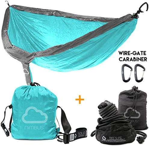 2017 SALE!!! Ends Today! - Outdoor Camping Nylon Hammock with Tree Slings &amp; Premium Carabiner [Complete Hammock Set] - Designed in USA | Top Rated | Built to Last | by Nimbus Hammock