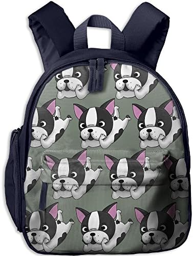 Frenchie School Casual Daypack For Kids Fashion Printed Bags Student School Backpack