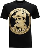 El Chapo Guzman Currency Men's T-Shirt (Large) - Black