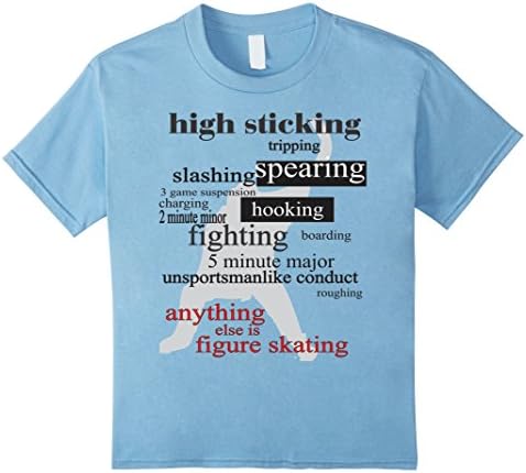 Kids ANYTHING ELSE IS FIGURE SKATING 12 Baby Blue