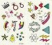 Foxjoy Temporary Tattoos for Kids, 200 Designs, 30 Sheets, 4.2X 2.5 inches (B)