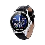 Fantime Smartwatch Relojes Inteligentes Teléfonos Bluetooth Soporta Llamada Mensaje SIM Podómetro/Monitor de sueño/Deporte/Facebook/Twitter/para iPhone 6/ 6s/ 5/ 4s y Android