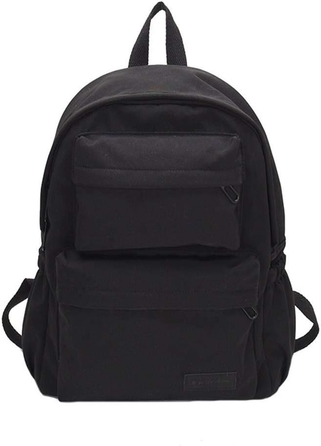 Daliuing 1pcsPU solid color student leisure backpack Oxford cloth material multi-color bagpacks ladies bagbags female college bagpack men's large capacity portable