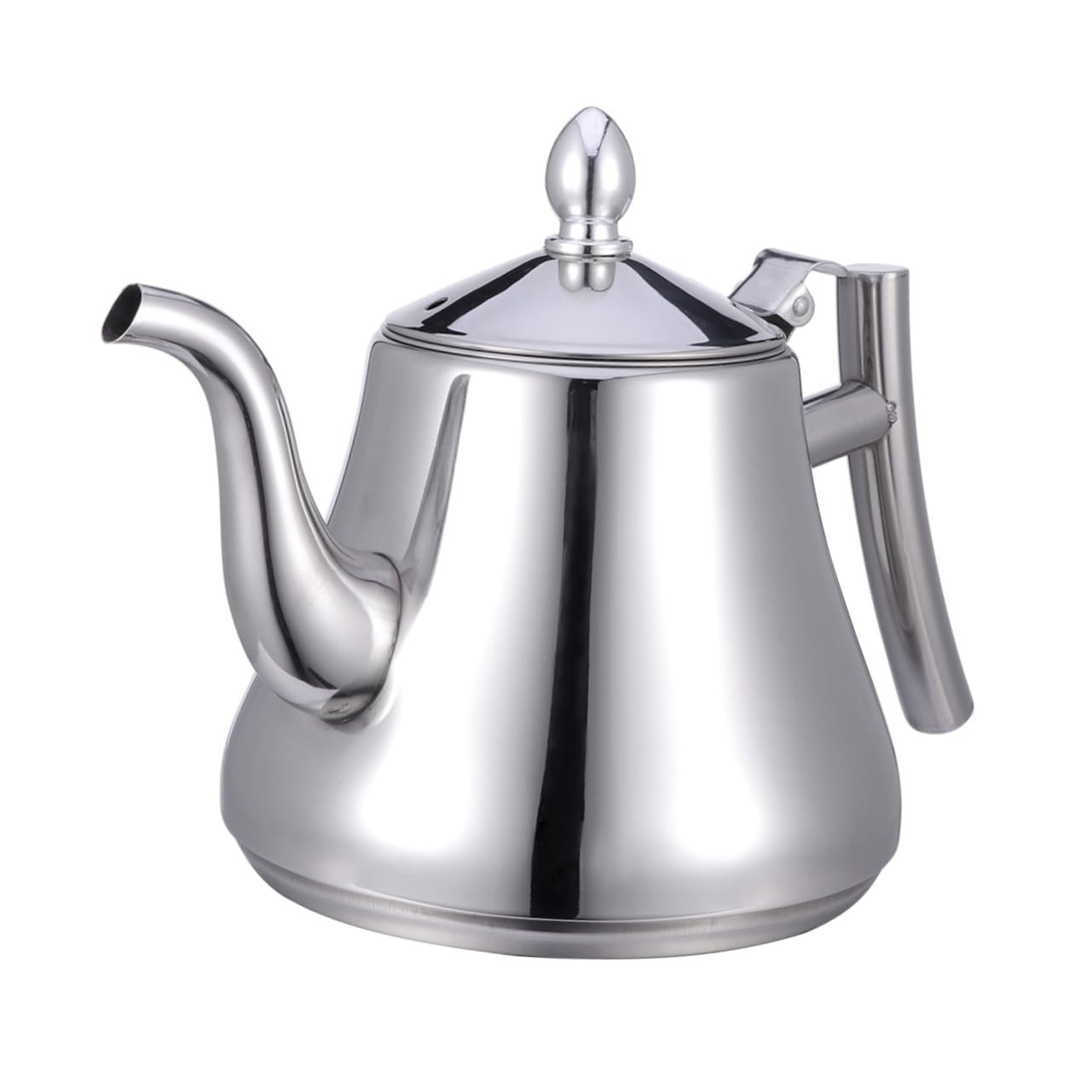 Photo 1 of ***STYLE DIFFERS FROM STOCK PHOTO*** CIYODO Stainless Steel Tea Pot with Strainer Tea Kettle for Home Restaurant Stylish Glossy Finish Handle