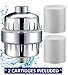 Shower filter - For hair, baby and nails healthy, silky and shiny from the first wash - Removes chlorine, heavy metals, Dandruff, Eczema, Hard Water Softener - Universal Shower Aqualutio