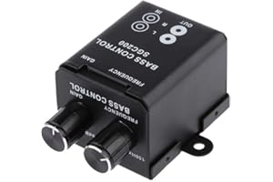 IdealThingShop Subwoofer Bass Remote Volume Control Knob for RCA Audio Controllers – Metal Housing, Dashboard-Mountable Regul