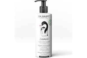 Oh, Baby! Liniment – 2-in-1 Diaper Change Cleanser & Moisture Barrier Care 400 ml | Organic, Vegan, Fragrance-Free, Hypoaller