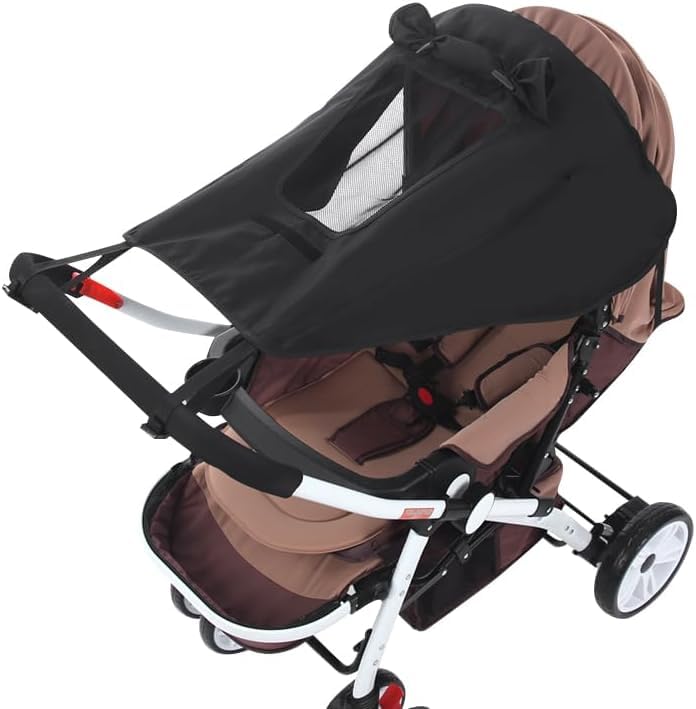 Photo 1 of UPF 50+ UV Protection Stroller Sun Shade - Universal Cover With See Through, Waterproof and Breathable Extender, Baby Sun Protection Accessories