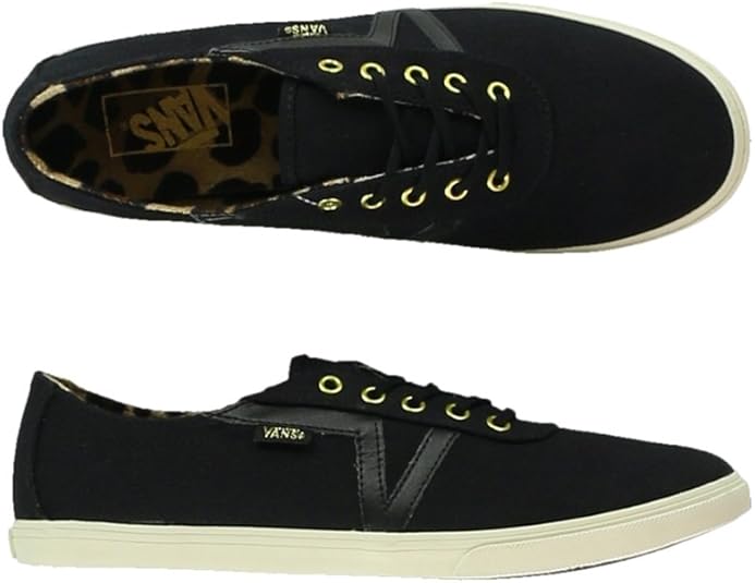 black vans womens amazon
