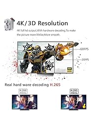 Yongf 2018 H96 Máx. 4 GB RAM 64 GB ROM Smart Box Android 8.1 RK3328 Set de cuatro núcleos Set Top Box 4K 3D 2.4G WiFi TV Box para Smart TV