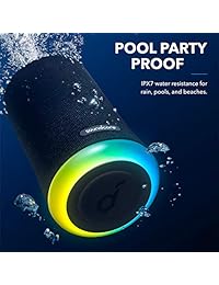 Anker Soundcore Flare Mini,Waterproof Party Speaker with 360° Sound, Enhanced Bass & Ambient LED Light, IP67 Dustproof & Waterproof