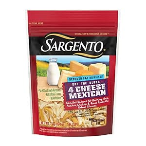 Image of Sargento, Shredded Reduced Fat 4 Cheese Mexican Blend, 8 oz