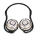 White Label Wireless Bluetooth Stereo Headphones - Gold