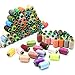 Domagiker Sewing Thread - 96 Colors Spool Threads for Sewing, Embroidery, Quilting & More - 100% Polyester, 250 Yards Each