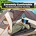 HoneyBull Sleeping Pad | HoneyBull Lightweight Comfortable Sleep Mat Perfect for Camping and Traveling | Inflates in Just 1 Minute (Black)