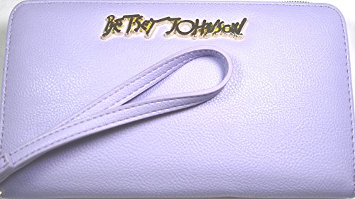 Betsey Johnson Zip Wristlet Wallet Purple