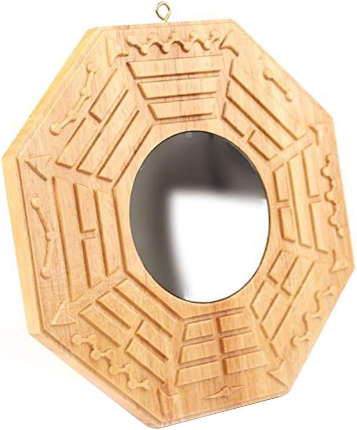 bouncevi Espejo Chino Tradicional de Feng Shui Bagua Espejo Convexo