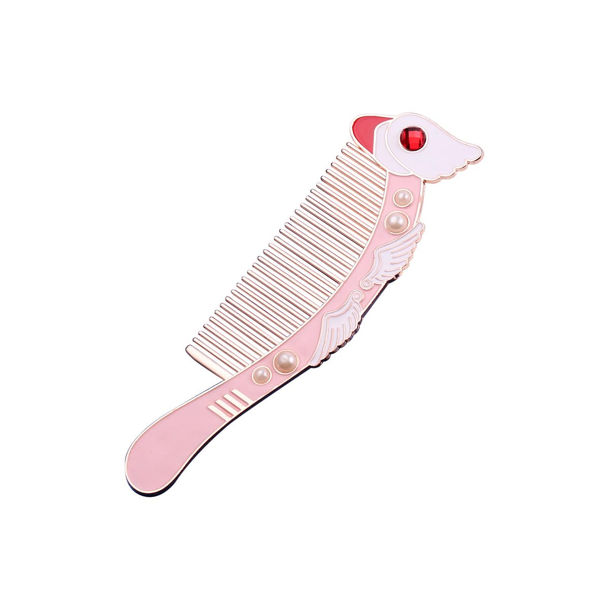 Kader Hairdressing Combs, Anime Cosplay Hair Combs Hair Brushes, Card Captor Sakura Cute Pink Salon Styling Comb for Women Girls Fans Gifts (Bird Sakura Comb)
