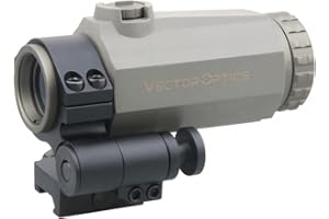 Vector Optics 3x22 Flip to Side Magnifier, Absolute 1.4 inch Co-Witness Heights, Easily Press to Flip, Lightweight, Rubber-Armed, Fit for CQB and Medium to Close-Range Tactical Shooting, SCMF-31